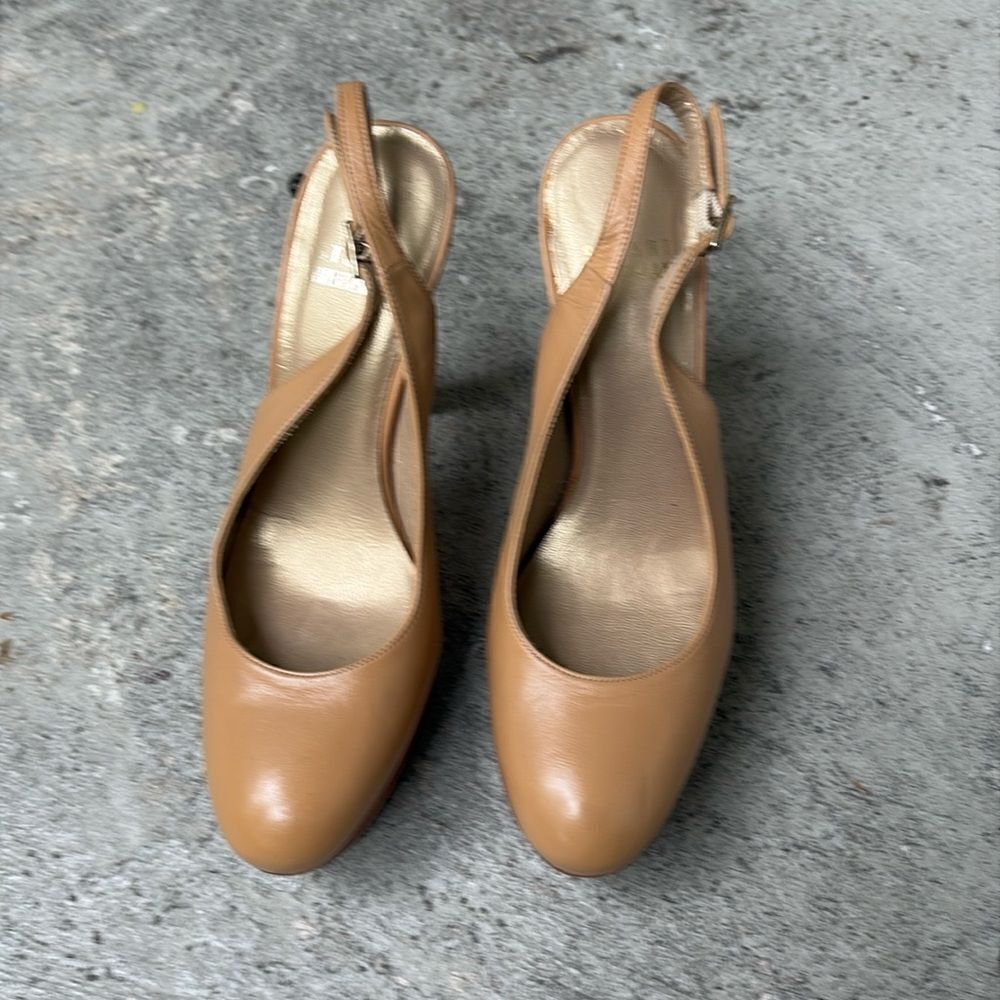 Stuart Weitzman platform sling backs